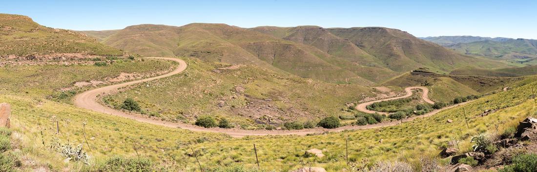 The mountain village of Rhodes, reached only by gravel passes, Eastern Cape Highlands